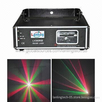 230mW RGB Laser Light, Sound Active, Auto, DMX, Master/Slave Play Modes